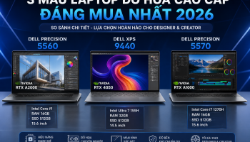 3 Laptop Đồ Họa Cao Cấp Đáng Mua Nhất 2026: Dell Precision 5560, XPS 9440, Precision 5570