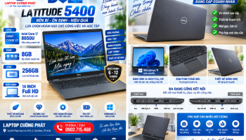 Dell Latitude 5400 i7-8650U RAM 8GB SSD 256GB 14 Inch FHD | Laptop Doanh Nhân Bền Bỉ Giá Rẻ TPHCM