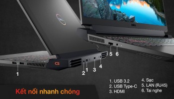Laptop Dell g15 5511 core i1 11400H ram 16gb ssd 512gb 512gb 15.6inch RTX 3050 15.6inch