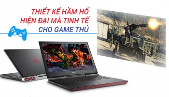 Laptop Gaming Dell 7567 core i7 7700HQ Ram 16GB SSD 128GB HDD 500GB GTX 1050 15.6 inch Full HD nguyên zin