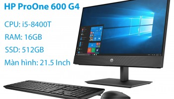 Máy bộ văn phòng All-in-One HP ProOne 600 G4 Core i5-8400T Ram 16GB SSD 512GB Màn hình 21.5 Inch FHD