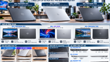 So sánh Dell Precision 3551, XPS 9440 và Precision 7550 RTX 4000 8GB