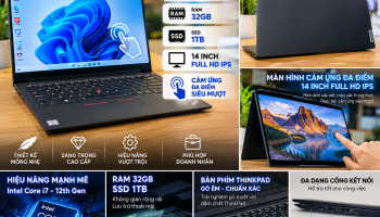 Thinkpad X1 carbon gen 10 i7 1280p ram 32gb ssd 1TB 14inch Full HD cảm ứng ips win 11