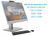 Máy tính bộ văn phòng All-in-One HP EliteOne 800 G4 Core i5-8500 Ram 8GB SSD 256GB Màn hình 23.8 Inch FHD