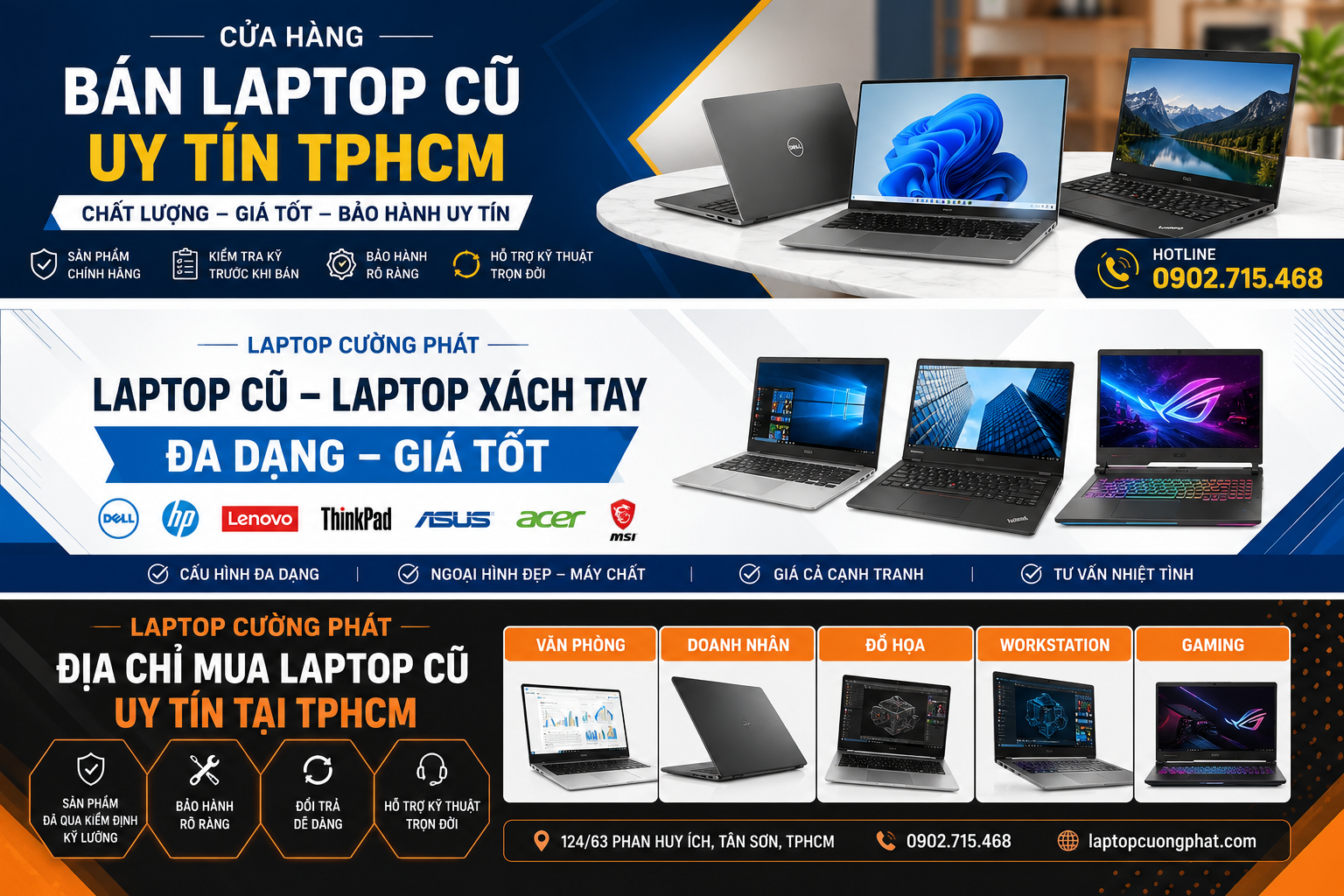 Cửa Hàng Bán Laptop Cũ Uy Tín TPHCM | Laptop Cường Phát