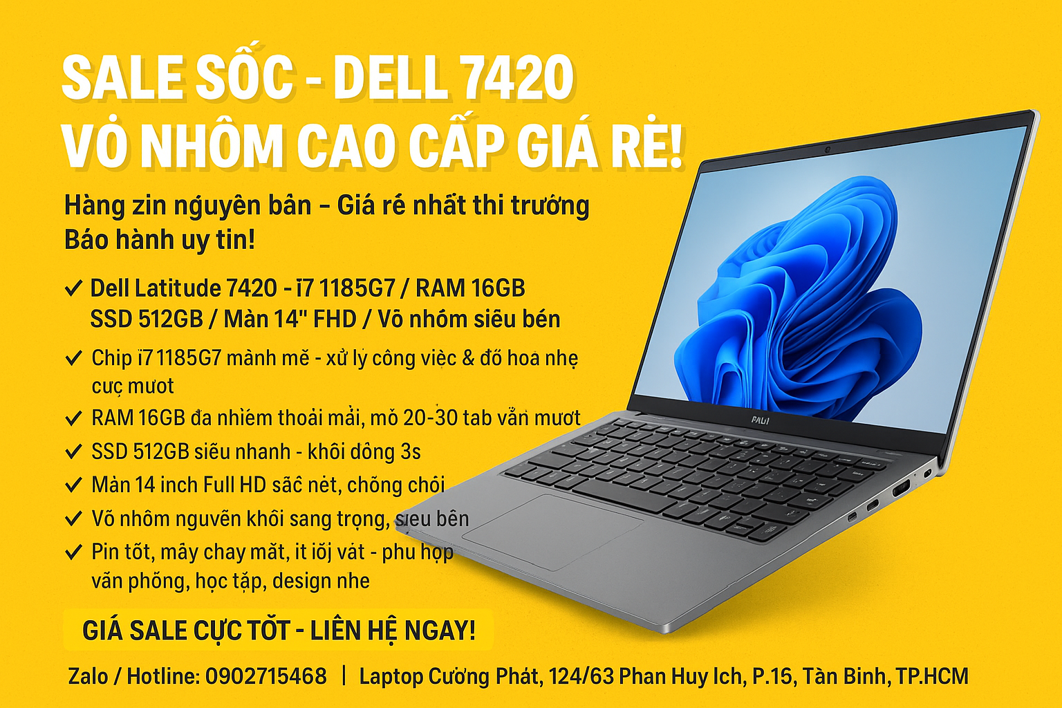 Địa chỉ bán laptop uy tín chất lượng giá rẻ TPHCM - Gợi ý những mẫu laptop bền bỉ đáng mua nhất hiện nay