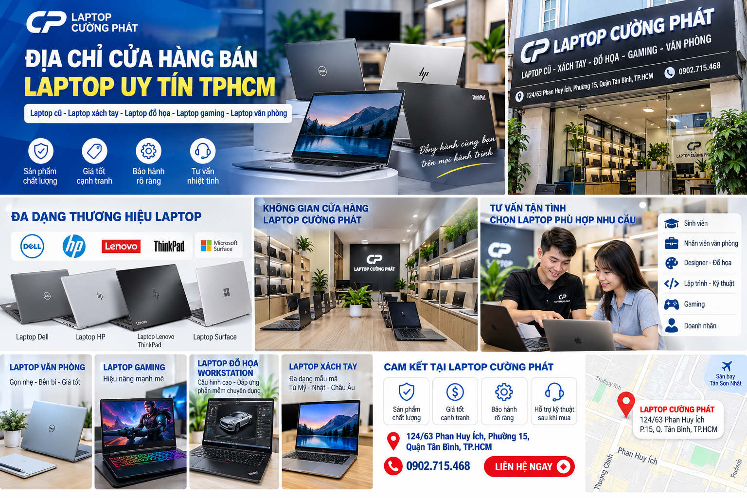 Địa Chỉ Cửa Hàng Bán Laptop Uy Tín TPHCM | Laptop Cường Phát