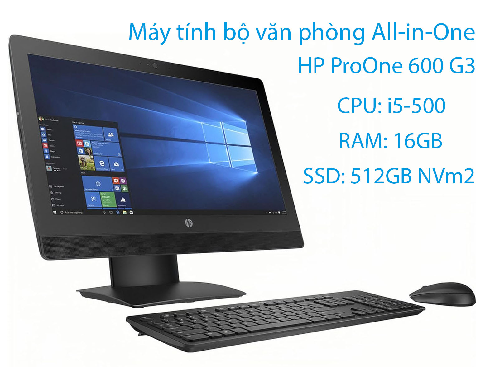 HP ProOne 600 G3 All-in-One Core i5-6500 Ram 8GB SSD 256GB