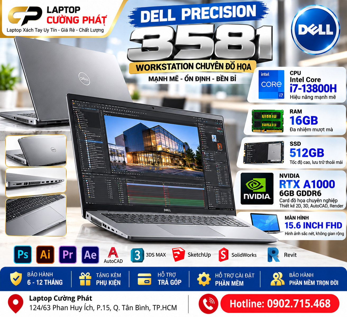So sánh Dell Precision 3581 và Dell XPS 9440 chi tiết