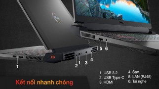 Laptop Dell g15 5511 core i1 11400H ram 16gb ssd 512gb 512gb 15.6inch RTX 3050 15.6inch