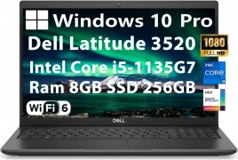 Laptop xách tay Dell Latitude 3520 Core i5-1135G7 Ram 8GB SSD 256GB Màn hình 15.6 Inch FHD