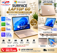 Surface Laptop Go i5 1035G1 RAM 16GB SSD 256GB – Thiết Kế Nhỏ Gọn, Màn Hình QLED 2K cảm ứng Siêu Đẹp