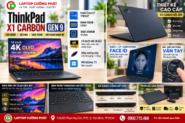 ThinkPad X1 Carbon Gen 9 Core i7 RAM 32GB ssd 256gb 14inch màn hình 4K OLED siêu nét