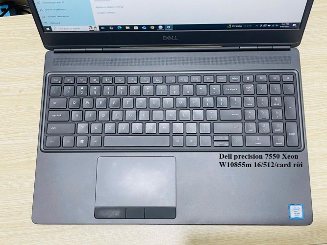 laptop đồ họa dell precision 7550