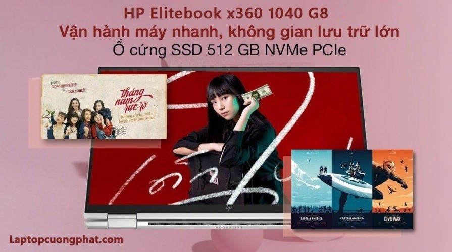 laptop hp elitebook x360 1040 g8 giá rẻ công nghệ sure view